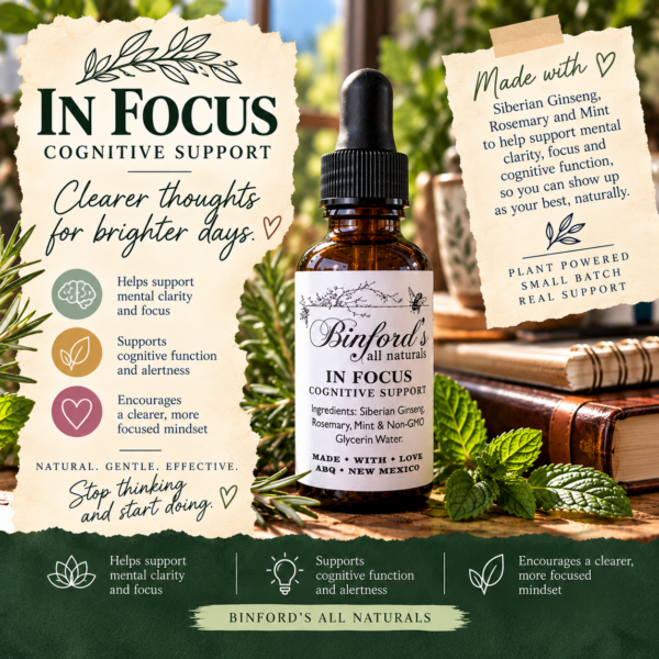 In Focus – Cognitive Support Tincture: Sharpen Your Mind Naturally