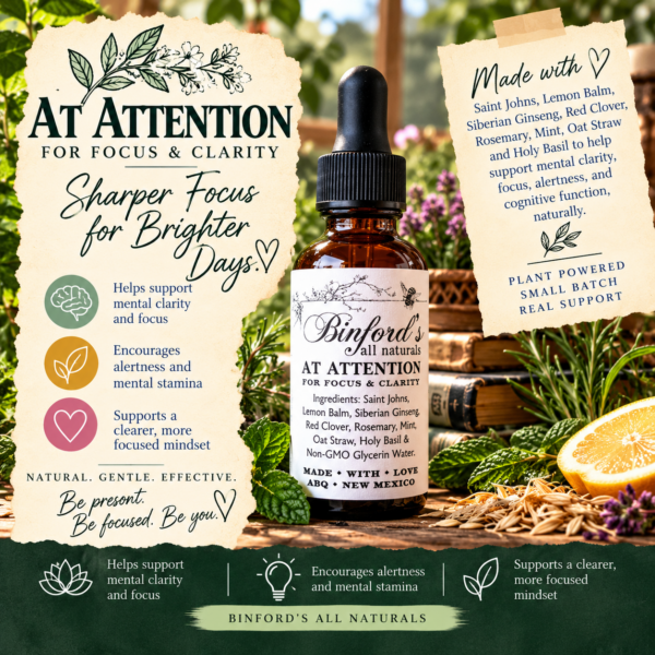 At Attention – for Natural Focus and Mental Clarity